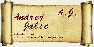 Andrej Jalić vizit kartica
